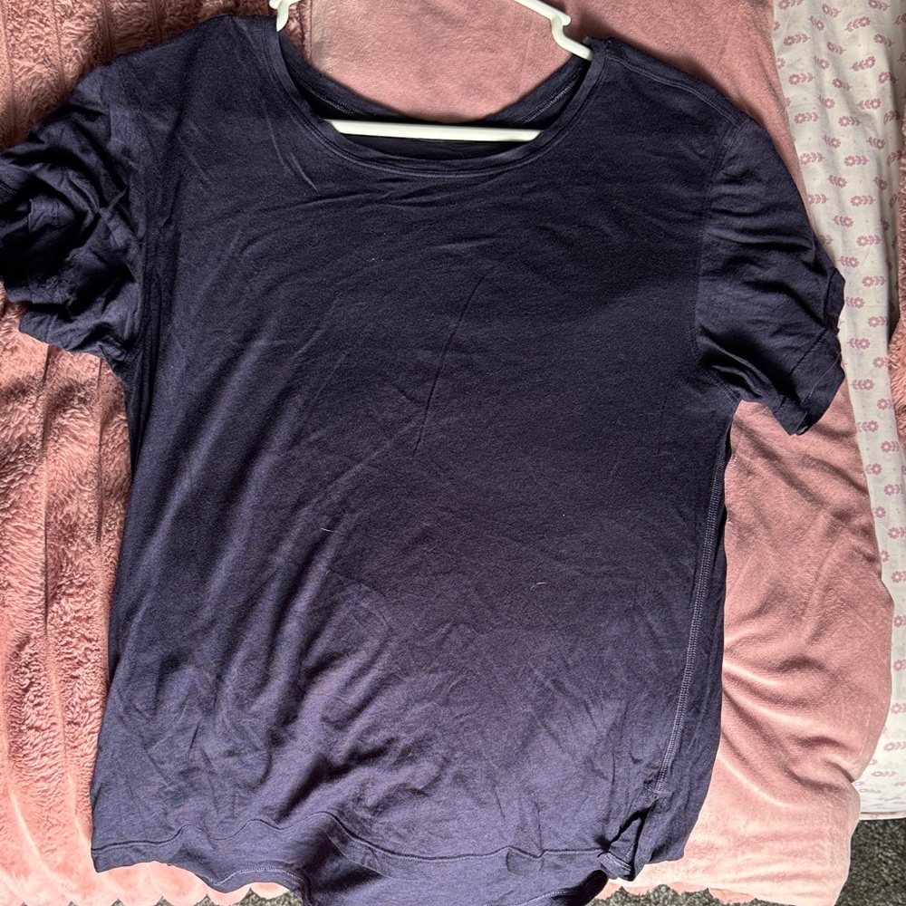 Lululemon Athletica Deep Blue Short Sleeve Tee